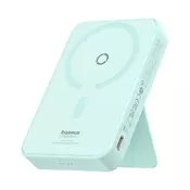 Power bank Baseus MagPro Magnetic 5000mAh 20W z MagSafe in Type-C kablom - mint