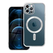 OEM Srebrno etui za iPhone 12 PRO Electro Mag Cover, združljivo z MagSafe