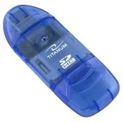 Titanum TTM TA101B čitalnik kartic, Modra, USB 2.0