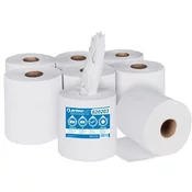 Primasoft Papirnate brisače v zvitku, dvoslojne, beljene, reciklirane, 155 m, 6 zvitkov