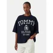 Tommy Hilfiger Majica Varsity WW0WW50940 Mornarsko modra Relaxed Fit