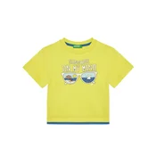 United Colors Of Benetton Majica 3SLUG10JF Rumena Regular Fit