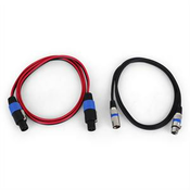 AUNA JO-KABEL-SET, 1 X XLR KABEL, 1 X PA KABEL (JO-KABEL-KIT)