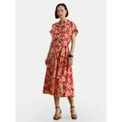LAUREN RALPH LAUREN Srajčna obleka 200P08692001 Rdeča Regular Fit