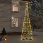 vidaXL vidaXL Božično drevo v stožcu toplo bela 500 LED diod 100x300 cm, (5000358767)