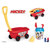 Vozík na ťahanie Mickey Garnished Beach Cart Smoby s vedro setom od 18 mes SM867015