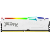 DDR5 32GB 6000MHz CL30 KIT (2x16GB) Kingston RGB Fury Beast 1,4V bela (KF560C30BWEAK2-32)