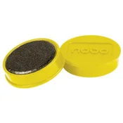 Nobo Plate magnet, premer 38 mm, rumen, 10 kos