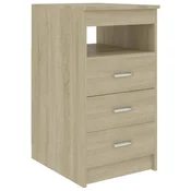 Vidaxl Omarica s predali sonoma hrast 40x50x76 cm konstruiran les
