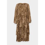 MICHAEL Michael Kors Obleka karamel/temno rjava/bela