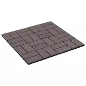 vidaXL Tla za teraso 22 pcs Temno rjava 30 x 30 cm WPC