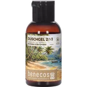 Benecos 2u1 gel za tuširanje s bio kokosom i bio limetom - Summer Edition - 50 ml