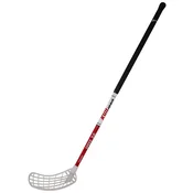 Kubisport Florbalna hokejska palica FREEZ SPEED 32 belo-rdeča 100 cm okrogla MB leva
