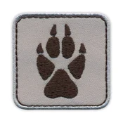shumee Našitek volčje stopinje - volčja šapa - samolepilna podlaga - vezen našitek/značka/emblem