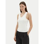 Tommy Hilfiger Top WW0WW44572 Écru Slim Fit