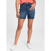 GAP Baby Shorts Teen Denim Sky High Rise Midi Shorts with Washwell - Girls