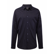 Pamucna košulja Armani Exchange za muškarce, boja: tamno plava, relaxed, s klasicnim ovratnikom