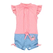 PLAYSHOES Enodelne kopalke, modra, roza