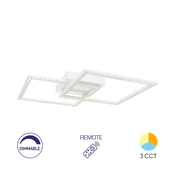 Braytron LED plafonjera BRY-CRYSTAL-A-55W-3U1-DALJINSI-BELA