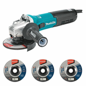 Kotni brusilnik GA5090X01 + 10kom brusilnih plošč | MAKITA - Makita