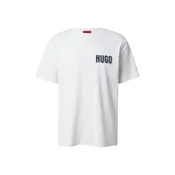 HUGO Majica Derlyns bež/oranžno rdeča/črna