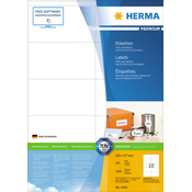 Herma etikete 105X57 A4/10 1/100 bela ( 02H4425 )