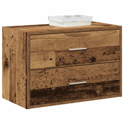 Ormaric s 2 ladice boja drva 60x31x40 cm konstruirano drvo