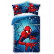 Halantex Reverzibilne bombažne rjuhe SPIDERMAN, 140/200+70/90, SPM111BL