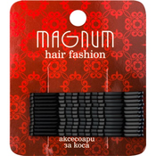 Magnum Hair Fashion lasnice za lase črna 12 kos
