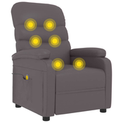 vidaXL vidaXL Masažni stol sivo umetno usnje, (21007889)