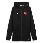 PUMA Türkiye Basketball Team Track Jacket, Clothing, Black, XL