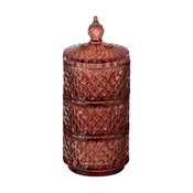 J-Line  Posoda s pokrovom  8,5 x 8,5 x 20 cm