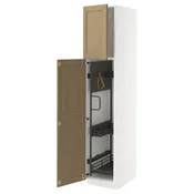 METOD Visoki element-ostava, bela/Forsbacka hrastovina, 40x60x200 cm