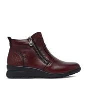 Škornji Rieker CEO-L4861-35 Bordo rdeča