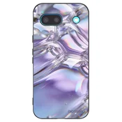 Silikonski črni ovitek za Google Pixel 8a - Iridescent bubbles