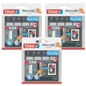 shumee Tesa Velcro samolepilni ježki z lepilom za lepljenje slik, 4 pari, S x 3