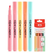 Osvetljevalec M&G Hi-Liner Pastel - set 4 barv