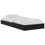 Okvir kreveta za pod Crni hrast 80 x 200 cm Konstruirano drvo