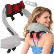 22w baterija. prijenosni uredaj za masažu i grijanje vrata i leda shiatsu masažer usb