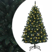 Vidaxl Umetno Zložljivo Božično Drevo 120 cm 150 LED Toplo bela
