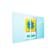 shumee Zaščita za stekleno kuhalno ploščo 2x45x52 Pop Art