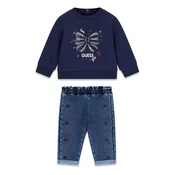 Guess Komplet bluza in hlače A6BG16 K6140 Mornarsko modra Regular Fit