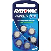 Zinc-air baterija za slušni aparat,1.4V,630 mAh, blister 6kom