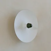 New Works LED-stenna svetilka Kantarell, črna/bela, O 55 cm - Dnevna soba/jedilnica - Dizajn - črna, bela - Aluminij