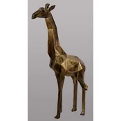 Casa Padrino luxury designer decorative sculpture giraffe antique gold H. 200 cm - Huge garden sculpture - Life size sculpture - XXL decorative sculpture - XXL decorative animal figure