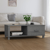 Stolic za kavu HAMAR tamnosivi 100x55x35 cm od masivne borovine