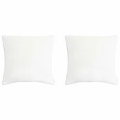 Vidaxl Vzglavnik 2 szt. Bela 50 x 50 cm Bambusova vlakna