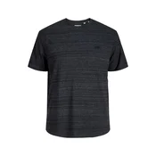 Jack & Jones Plus Majica JCOPUFFER  pegasto črna
