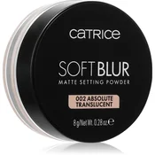 Catrice Soft Blur Matte fiksacijski puder v prahu odtenek 002 Absolute Translucent 8 g