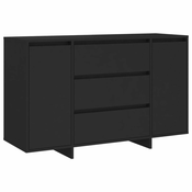 Vidaxl Komoda s 3 predali 120x41x75 cm iverna plošča